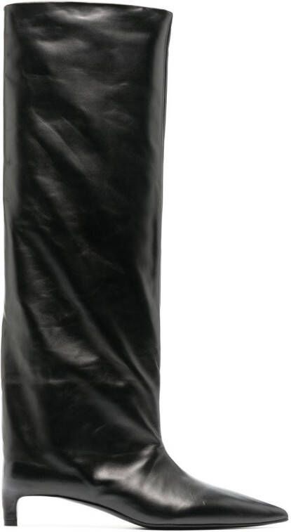 Jil Sander 35mm knee boots Black