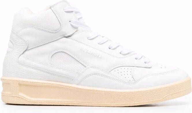 Jil Sander Basket Hi lace-up sneakers White