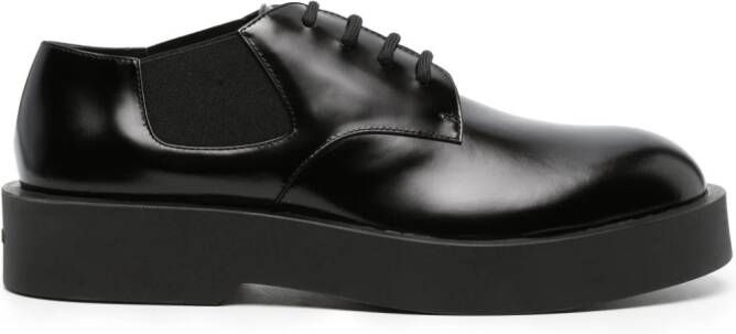 Jil Sander chunky-sole leather Derby shoes Black