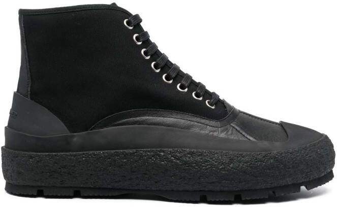 Jil Sander hi-top sneakers Black