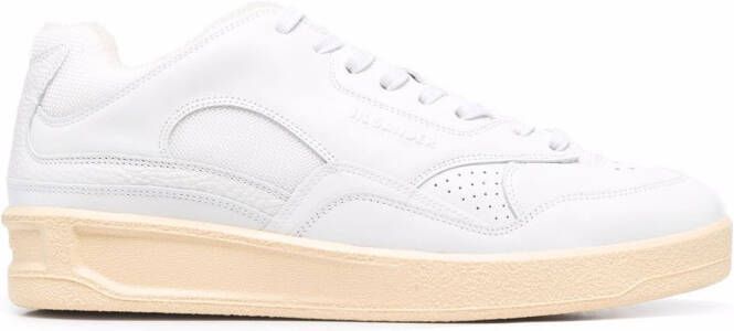 Jil Sander logo-embossed low-top sneakers White