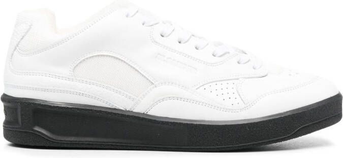 Jil Sander panelled low-top leather sneakers White