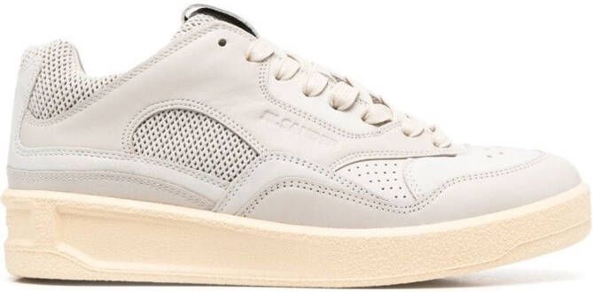 Jil Sander panelled low-top sneakers Grey