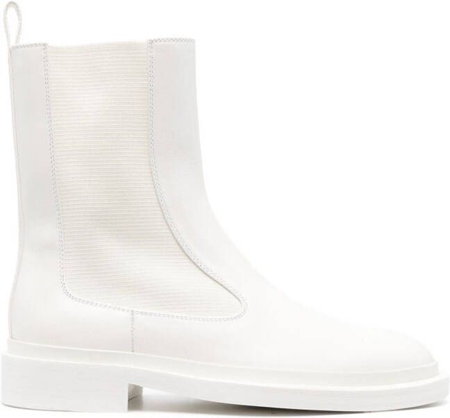Jil Sander pull-on ankle boots White