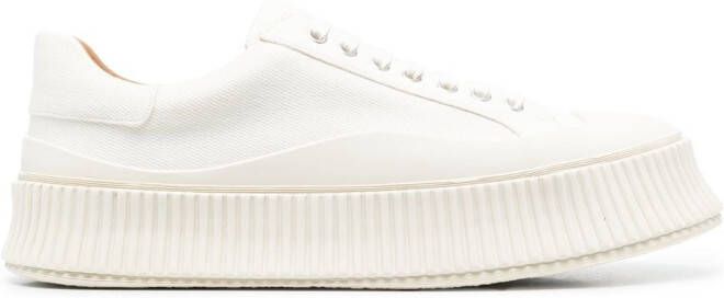 Jil Sander ridged low-top sneakers White