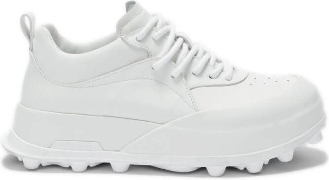 Jil Sander tonal leather sneakers White