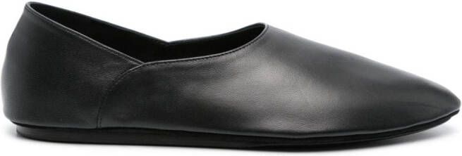 Jil Sander two-panel leather ballerina flats Black
