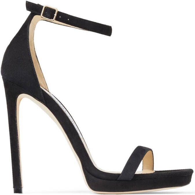 Jimmy Choo Black Alva 120 Heeled Sandals - Picture 5