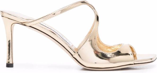 Jimmy Choo Anise 75mm sandals Gold