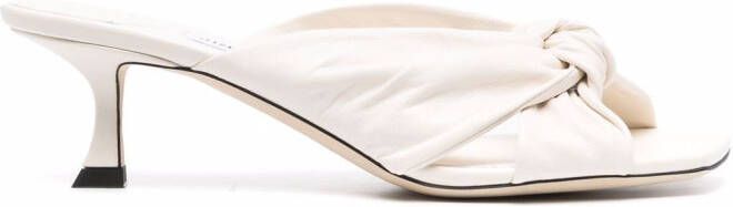 Jimmy Choo Avenue 50mm slip-on mules Neutrals