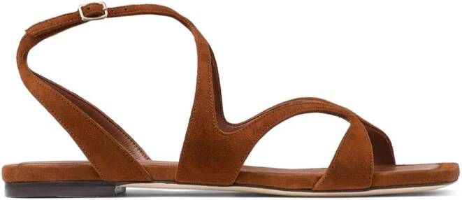 Jimmy Choo Ayla flat sandals Brown
