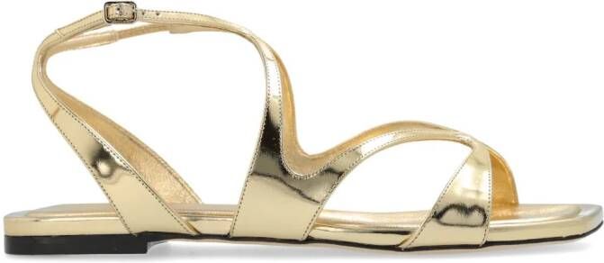 Jimmy Choo Ayla metallic sandals Gold