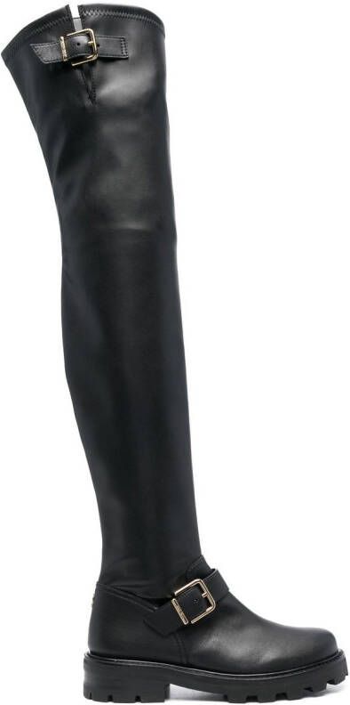 Jimmy Choo Biker ll knee-high boots Black