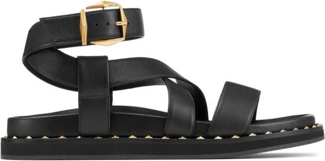Jimmy Choo Blaise leather sandals Black
