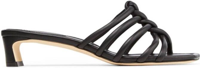 Jimmy Choo Carmel braided 35mm sandals Black