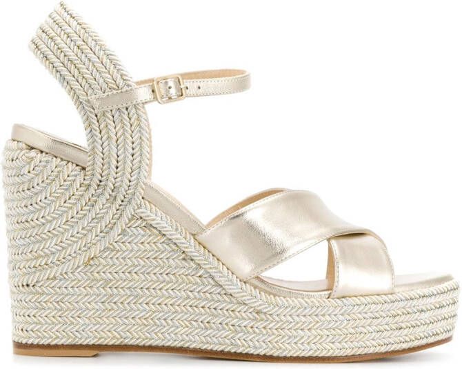 Jimmy Choo Dellena 100mm espadrilles Gold