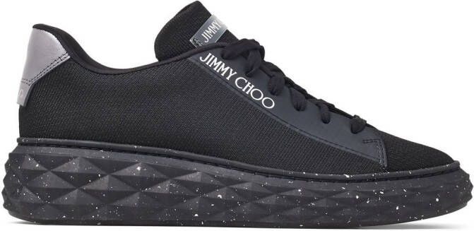 Jimmy Choo Diamond Light lace-up sneakers Black