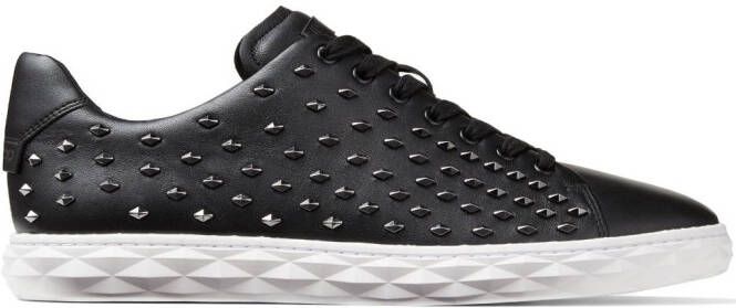 Jimmy Choo Diamond Light stud-embellished sneakers Black