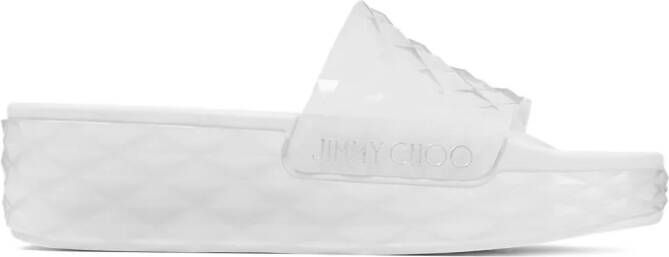 Jimmy Choo Diamond slides White