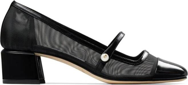 Jimmy Choo Elisa 45 leather pumps Black