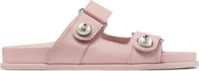 Jimmy Choo Fayence leather sandals Pink