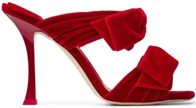 Jimmy Choo 100mm Flaca sandals Red