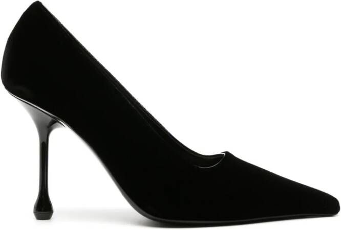 Jimmy Choo Ixia 95mm velvet pumps Black