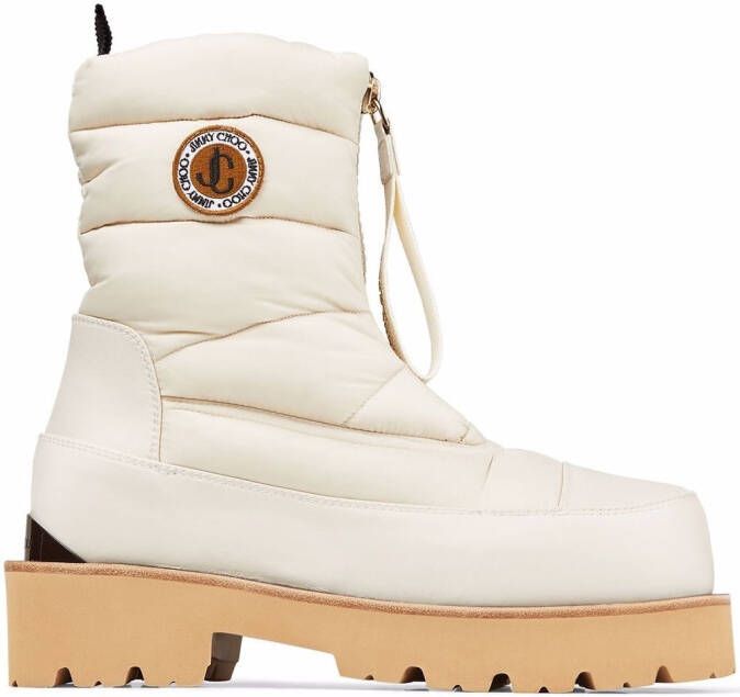 Jimmy Choo Kai padded boots White