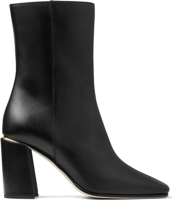 Jimmy Choo Loren 85mm almond-toe ankle boots Black