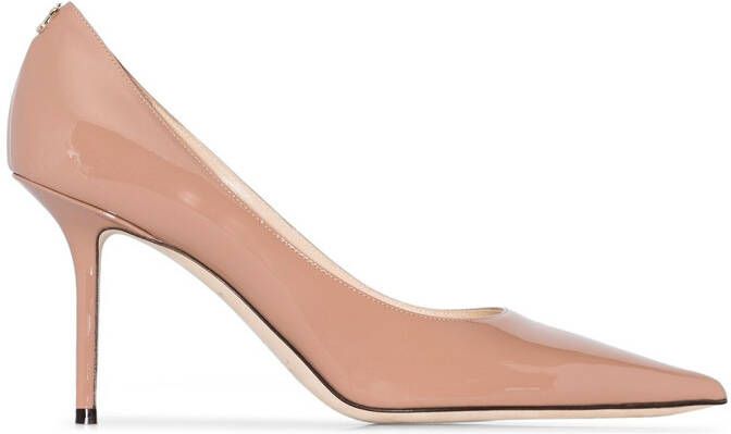 Jimmy Choo 85mm Love patent leather pumps Pink