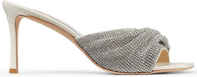 Jimmy Choo 75mm Naria sandals Neutrals