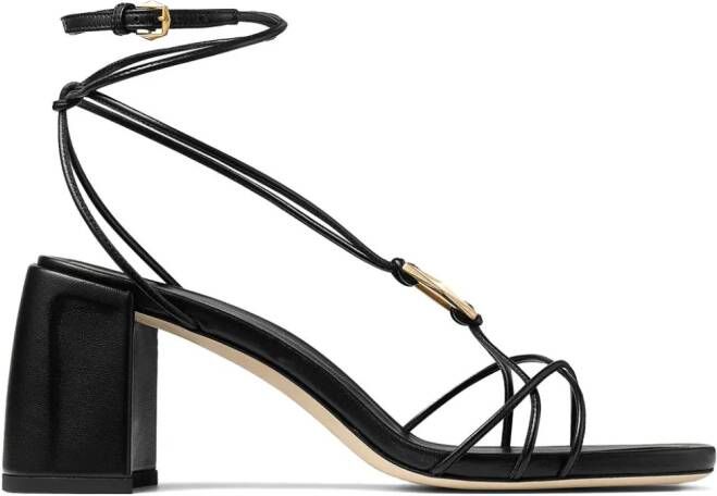 Jimmy Choo Onyxia 70mm strappy sandals Black