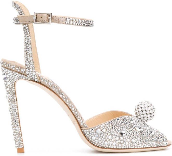 Jimmy Choo Sacora 100mm sandals Silver