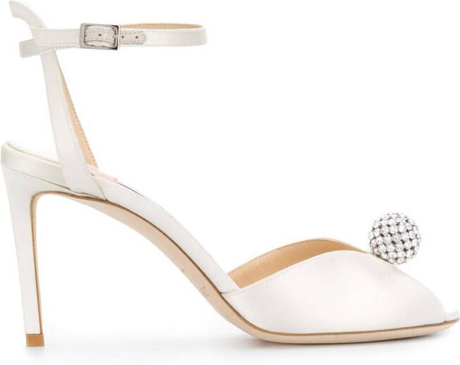 Jimmy Choo Sacora 85mm sandals White