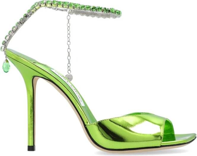 Jimmy Choo Saeda 100mm pumps Green