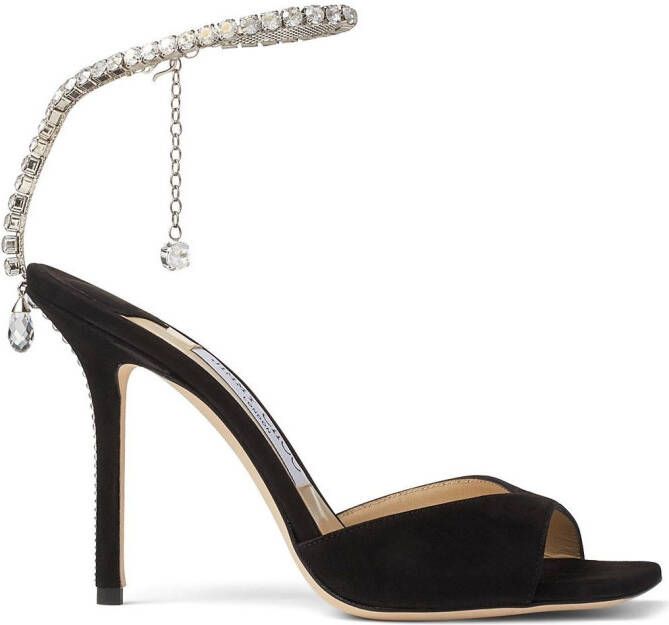 Jimmy Choo Saeda 100mm sandals Black