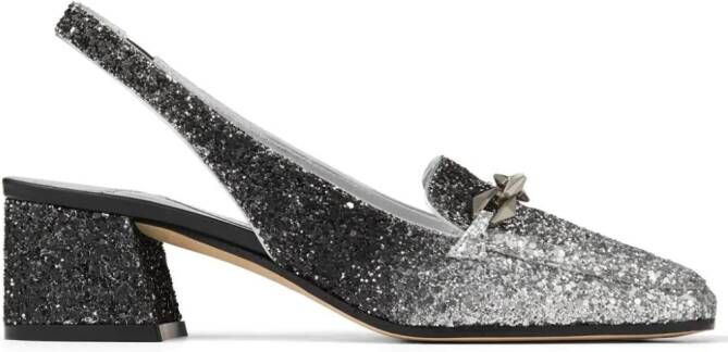 Jimmy Choo 45mm Tilda slingback pumps Silver