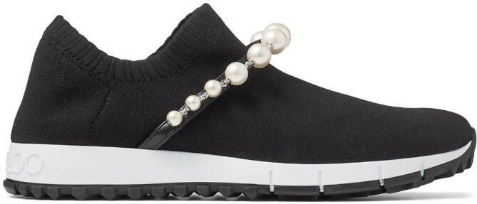 Jimmy Choo Verona knitted slip-on sneakers Black