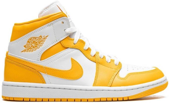 Jordan 1 Mid "White University Gold" sneakers Yellow