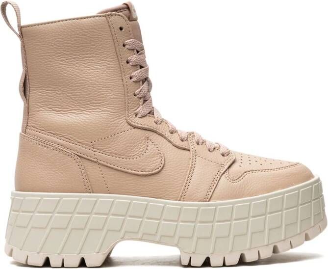 Jordan Air 1 Brooklyn "Legend Md Brown Lt Orewood Brn" boots Pink