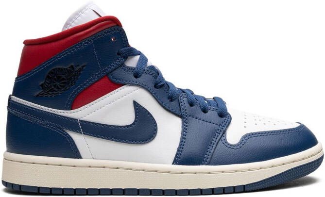 Jordan Air 1 Mid "Blue Red" sneakers White