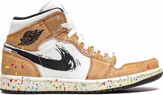 Jordan Air 1 Mid SE "Brushstroke" sneakers Brown