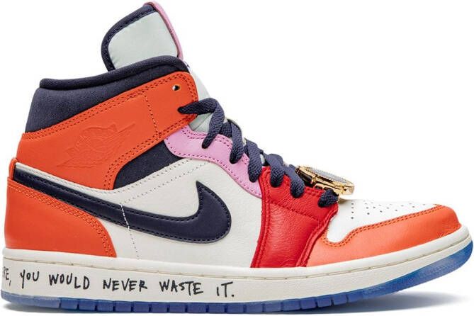 Jordan x Melody Ehsani Air 1 Mid "Fearless" sneakers White