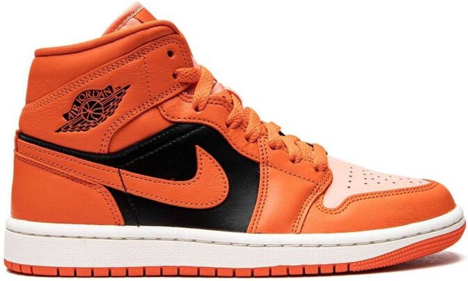 Jordan Air 1 Mid SE "Orange Black" sneakers