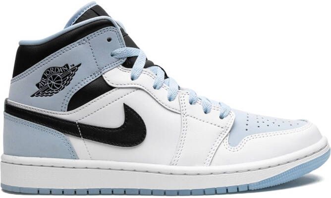 Jordan Air 1 Mid SE "White Ice Blue-Black" sneakers