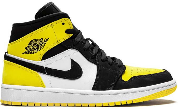 Jordan Air 1 Mid SE "Yellow Toe" sneakers Black