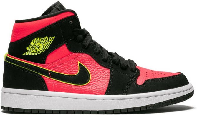 Jordan Air 1 Mid "Hot Punch Volt" sneakers Black