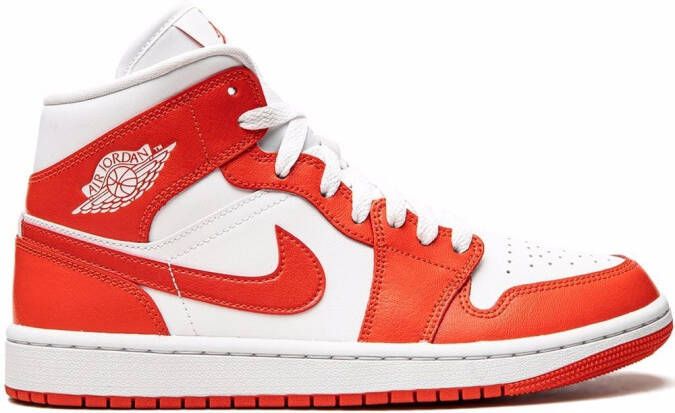 Jordan Air 1 Mid "Habanero Red" sneakers White
