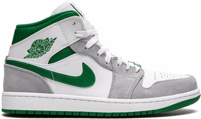 Jordan Air 1 Mid SE "Grey Pine Green White" sneakers