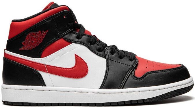 Jordan Air 1 Mid "Bred Toe" sneakers White